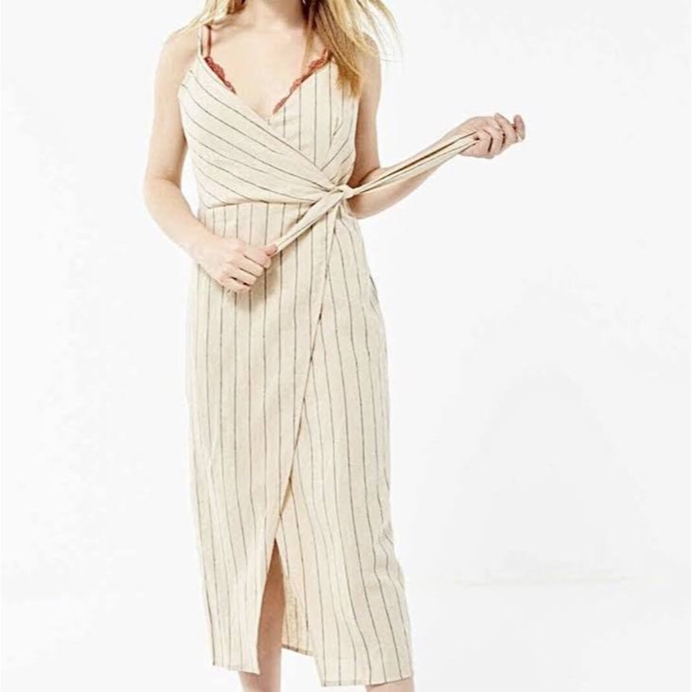 Urban Outfitters Linen Wrap Dress